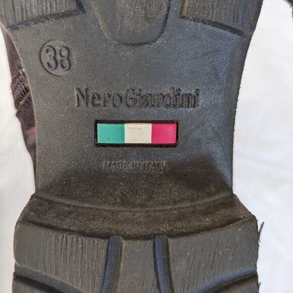 Nero Giardini Leather Boots- Made in Italy-Size 38 (8) - Picture 6 of 16